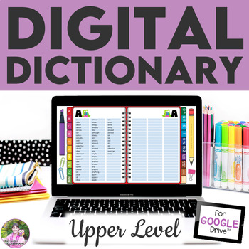 Preview of Digital Spelling Dictionary Upper Grade Word Lists - Personal Student Dictionary