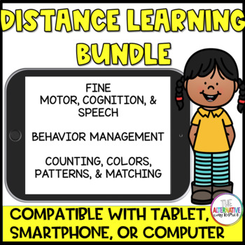 Preview of No Print Digital Distance Learning  Bundle For Special Education and Preschool