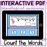 Phonological Awareness: Count the Words-Interactive PDF
