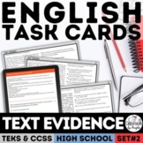 Digital Distance Learning Text Evidence Task Cards for Goo