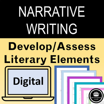 Preview of Digital Distance Learning for Narrative Writing, Literary Devices, Anaphora