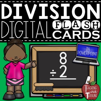 Preview of Digital Division Flash Cards in PowerPoint {Answers Included}
