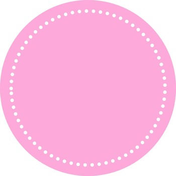Digital Dotted Round Frames - Pretty in Pink by Pink at Heart | TPT