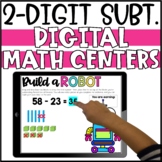 Digital Double Digit Subtraction Activities - Google Slides