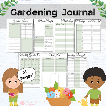 Preview of Gardening Journal - Printable/Digital Download