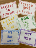 Digital Download:  Positive Pack Classroom Signs