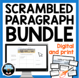 Scrambled Paragraph Activities Bundle | Digital Drag and D