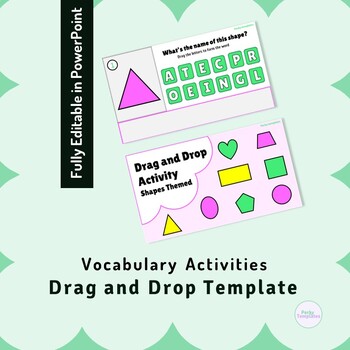 Digital Drag and Drop Template Vocabulary Template Learning shape