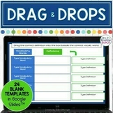Digital Drag and Drop Templates | Editable Google Slides |