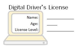 Preview of Digital Driver's License Template for use with Avery business cards