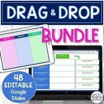 Preview of Drag and Drop Templates | Google Slides Templates for Interactive Activities