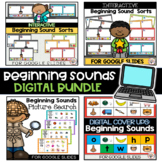 Beginning Sounds Bundle for Distance Learning | Google Slides