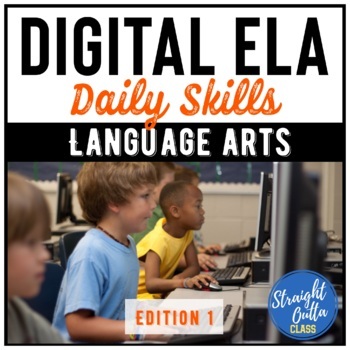 Preview of Daily ELA Skills Bell Ringers for Middle School EDITION 1 | Google Classroom