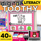 Digital ELA Toothy® Task Cards Bundle | Kindergarten | Dis