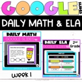 Digital ELA and Math for Google Classroom™ Bundle Week 1