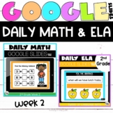 Digital ELA and Math for Google Classroom™ Bundle Week 2