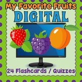 DIGITAL Fruit Flashcards and Quizzes