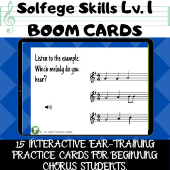 Preview of Digital Ear-Training for Beginning Middle School Chorus with BOOM Task Cards