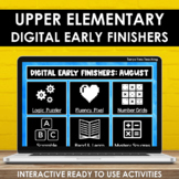 Digital Early Finishers Activities Upper Elementary Fast F