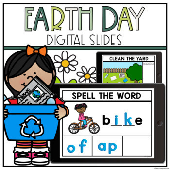 Preview of Digital Earth Day Kindergarten | Google Slides Earth Day Activities