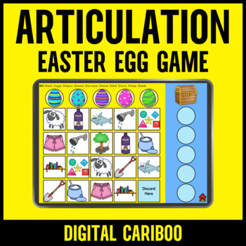 Preview of Digital Easter Articulation Cariboo Game