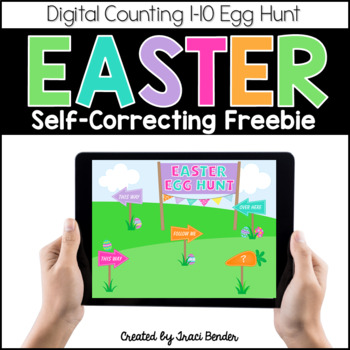 Preview of Digital Easter Egg Hunt Freebie {Counting 1-10 & Distance Learning Fun}