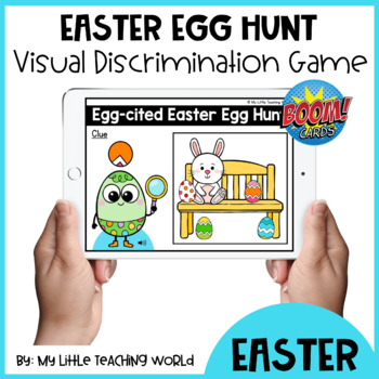 Preview of Digital Easter Egg Hunt Visual Discrimination Boom Cards