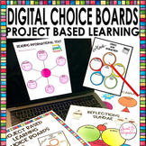 Digital Editable Choice Boards for Project Based Learning 