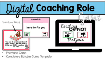 Preview of Digital Editable Coaching Roles Game