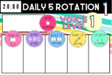 Classroom Daily 5 ColorPOP! Slides w/ Timers + Voice Level