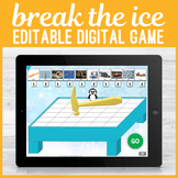 Digital Editable Don't Break Ice No Print Game for Speech 