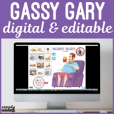 Digital Editable Gassy Gary Fart Game for No Print Speech 