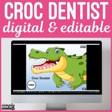 Digital Editable Croc Dentist Game for No print Speech Tel