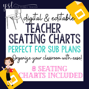 Digital & Editable Seating Charts (Drag & Drop) by Your Science Teacher