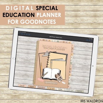 Preview of Digital (Editable) Special Ed Planner - GOODNOTES