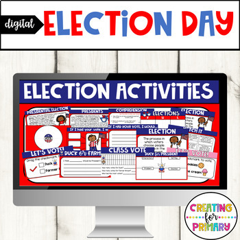 Preview of Digital Election Day Activities - Presidential, Voting, Mock Voting