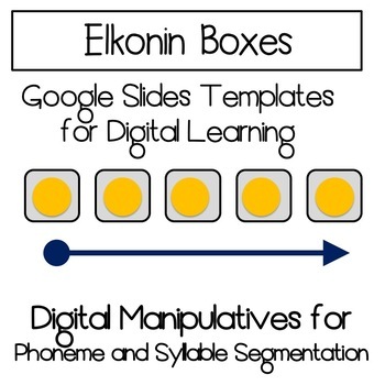 Preview of Digital Elkonin Boxes on Google Slides- for Distance Learning!