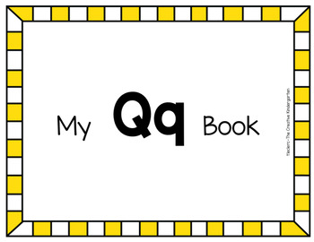 Preview of Digital Emergent Readers {FUN Alphabet Books-Qq}  DISTANCE LEARNING