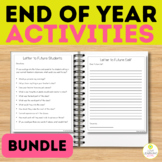 Digital End of Year Fun Activities Writing Activities BUNDLE SEL