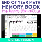 Digital End of Year Math Memory and Review Activity for Up