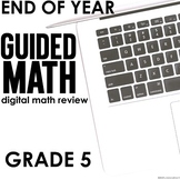 Digital End of Year Math Review Fifth Grade
