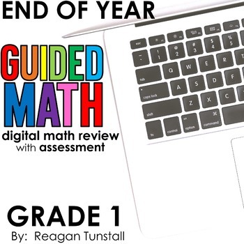 Preview of Digital End of Year Math Review First Grade