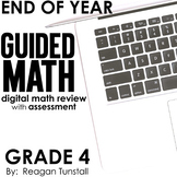 Digital End of Year Math Review Fourth Grade