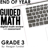Digital End of Year Math Review Third Grade