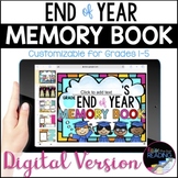 Digital Memory Book, End of Year Google Slides Writing, Di
