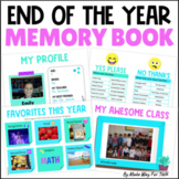 Digital End of the Year Google Slides Memory Book with Aut