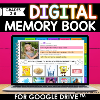 Preview of Digital End of the Year Memory Book | Digital Resource