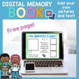 Digital End of the Year Memory Book Free Page