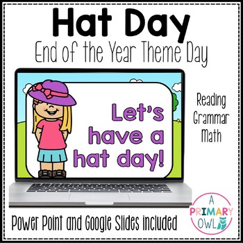 Preview of Digital End of the Year Theme Day Hat Day