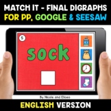 Digital Ending Digraphs Word Work for Google and Seesaw 2 